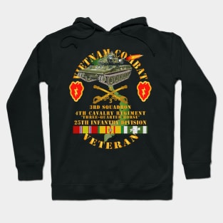 Vietnam Combat Vet - 3rd Squadron 4th Cav - 25th Inf Div SSI Hoodie